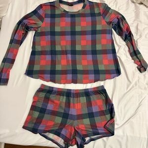 Free Press Plaid PJ Set
